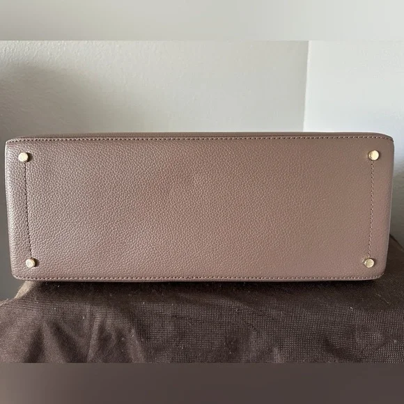 Kate Spade Brown Structured Tote with Double Handles - Picture 3 of 5